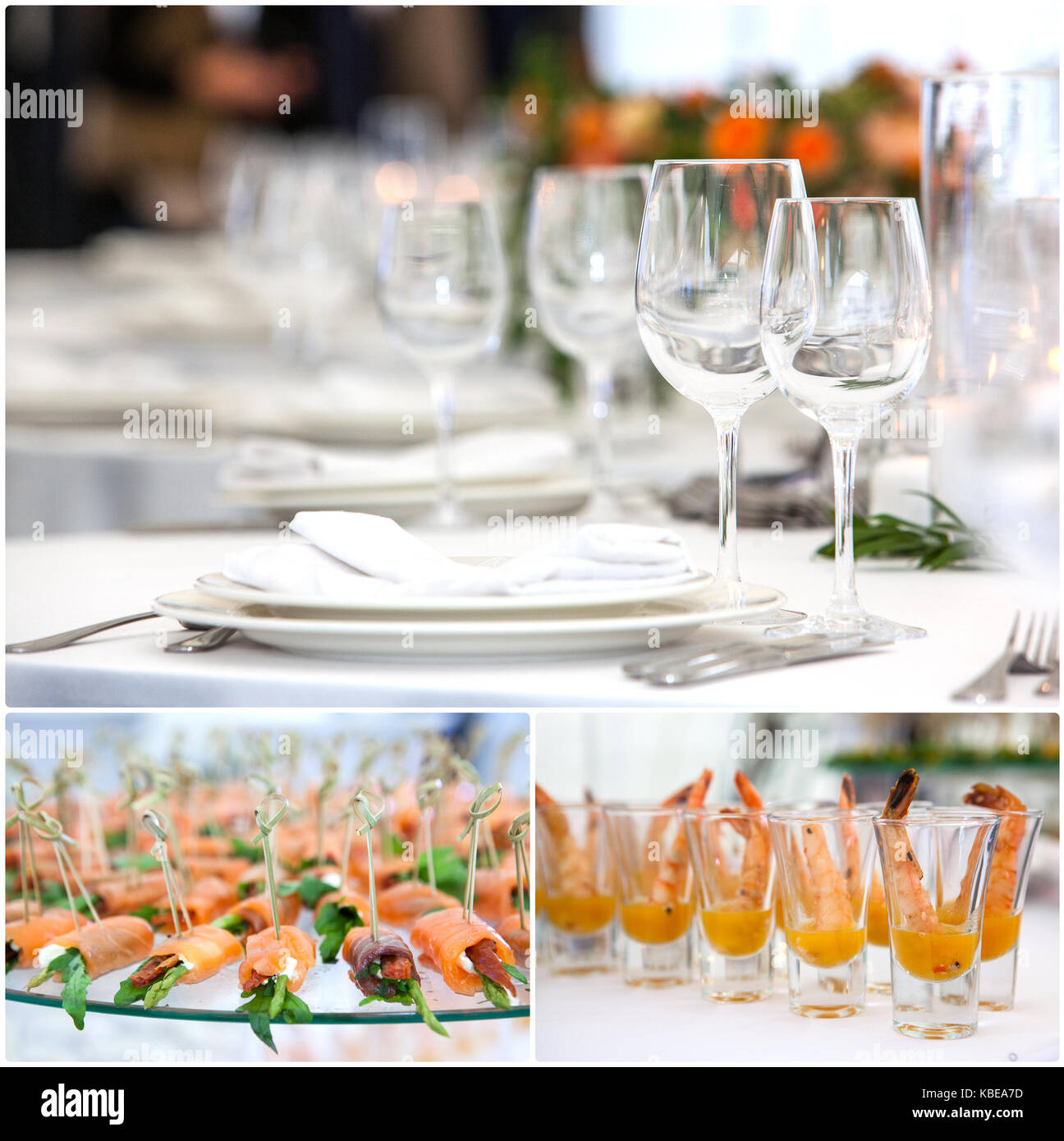 table decoration in restaurant Stock Photo - Alamy