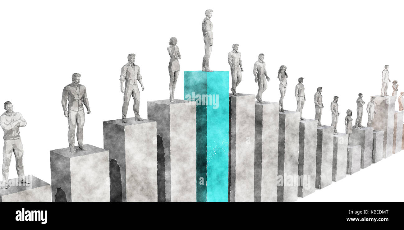 Career Growth and Standing Above the Rest Stock Photo Alamy
