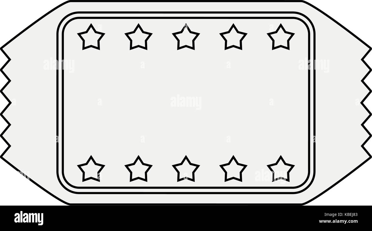 blank ticket stub stock