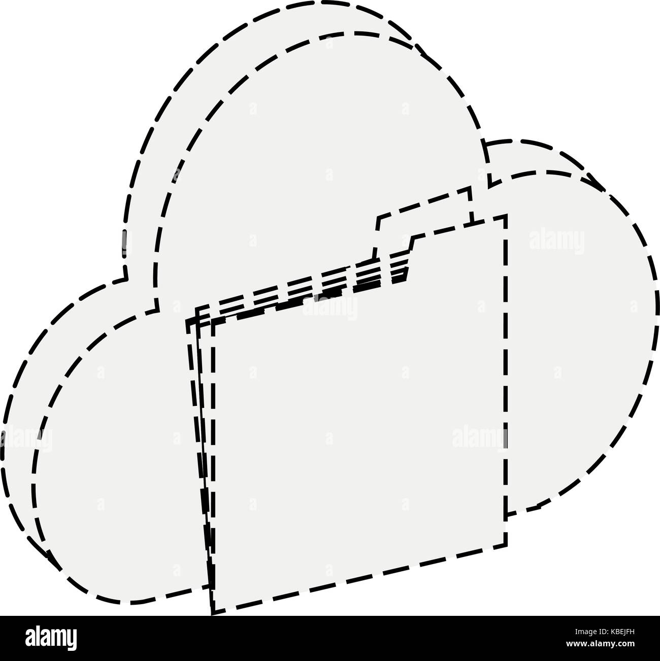 file folder cloud storage icon image Stock Vector Image & Art - Alamy