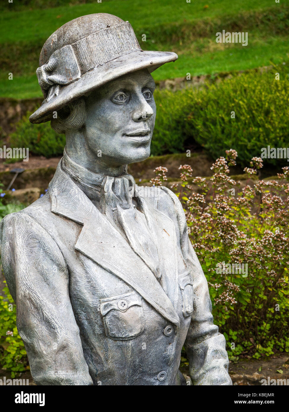 Lady Downe Statue at the Danby Moors Centre Danby North York Moors Yorkshire England Stock Photo