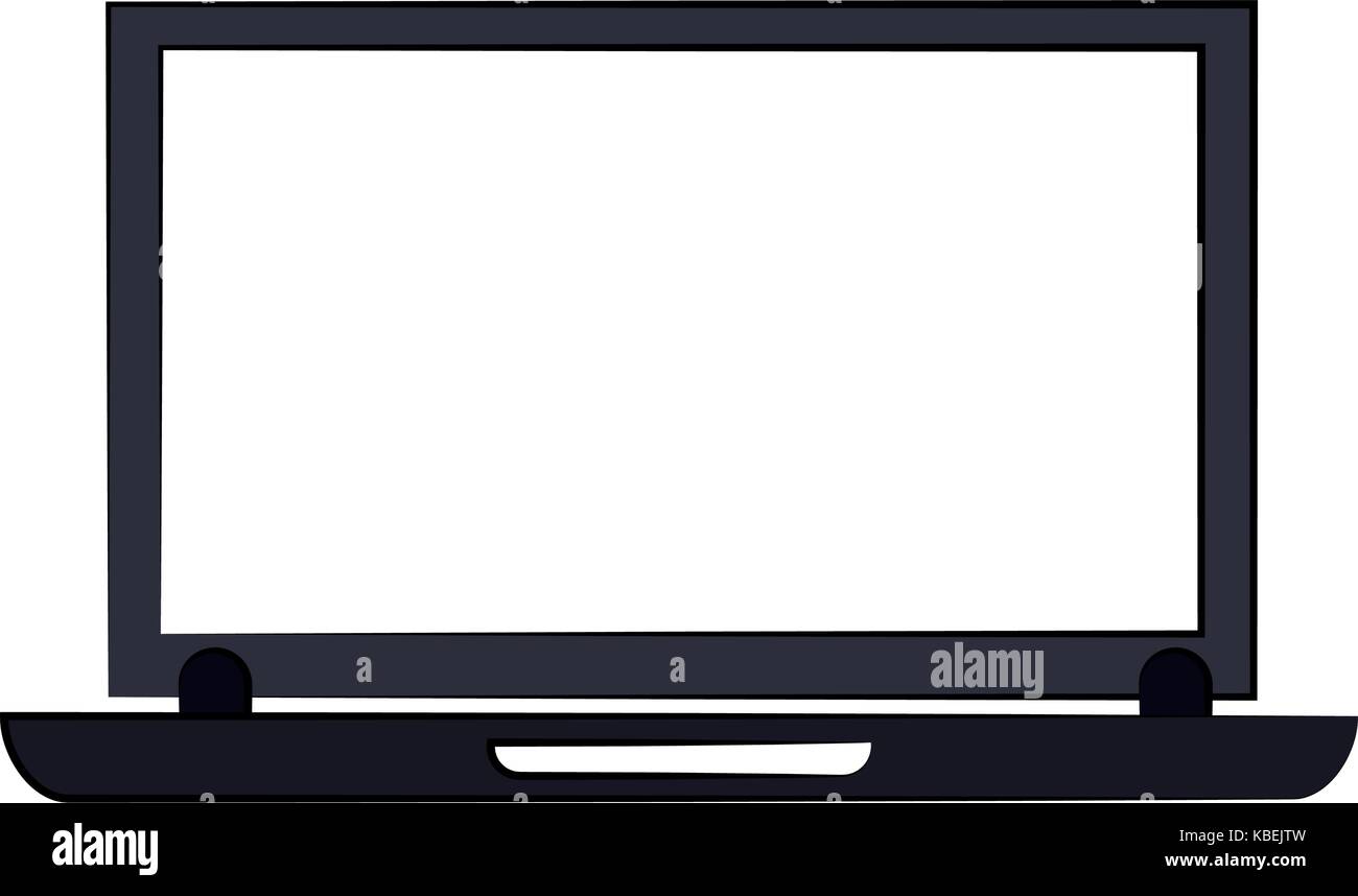 laptop computer with blank screen icon image Stock Vector Image & Art ...