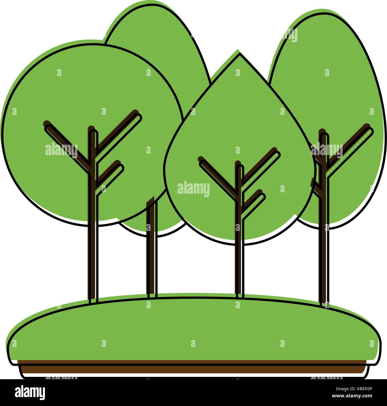 forest trees icon image Stock Vector Image & Art Alamy