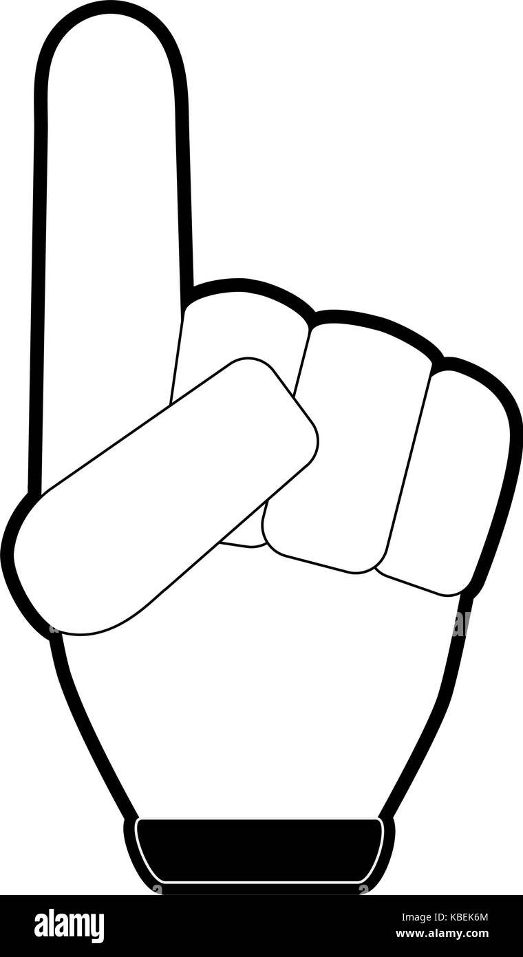 foam finger icon image Stock Vector Image & Art - Alamy