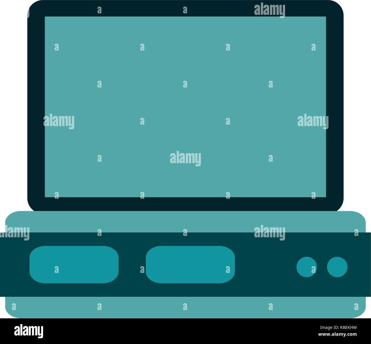 computer with blank screen icon image Stock Vector Image & Art - Alamy