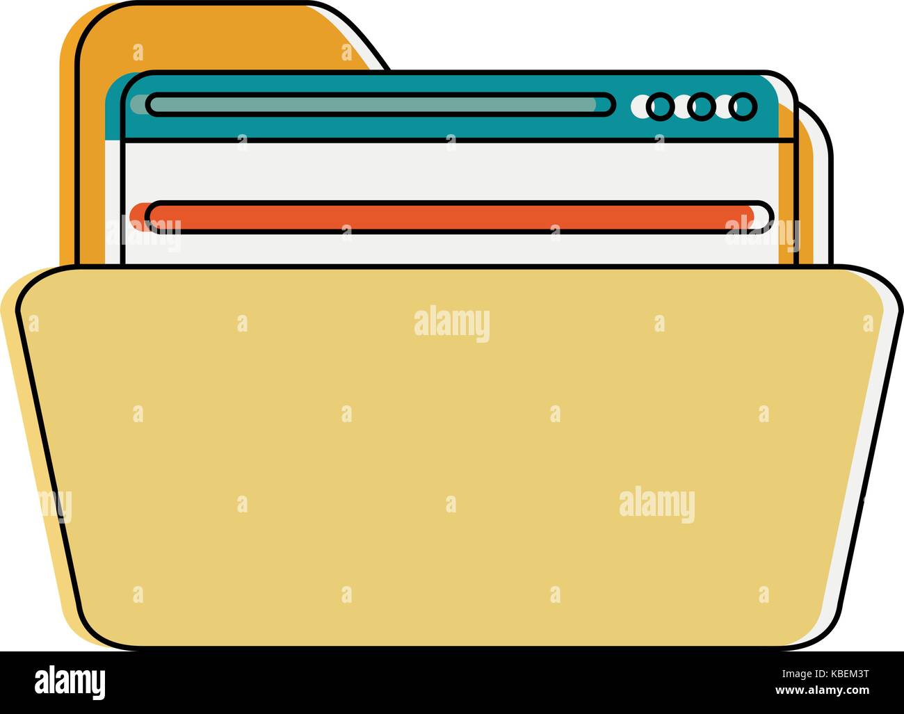 file folder icon image Stock Vector Image & Art - Alamy