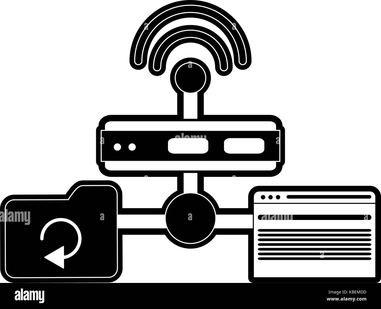 wifi router icon image Stock Vector Image & Art - Alamy