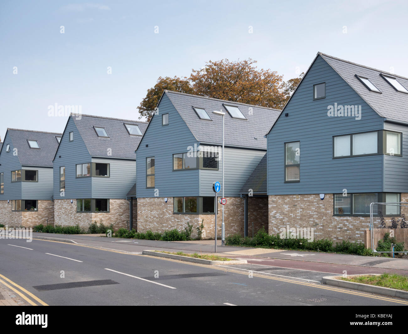 Modern houses in Fen Road Chesterton Cambrudge UK Stock Photo Alamy