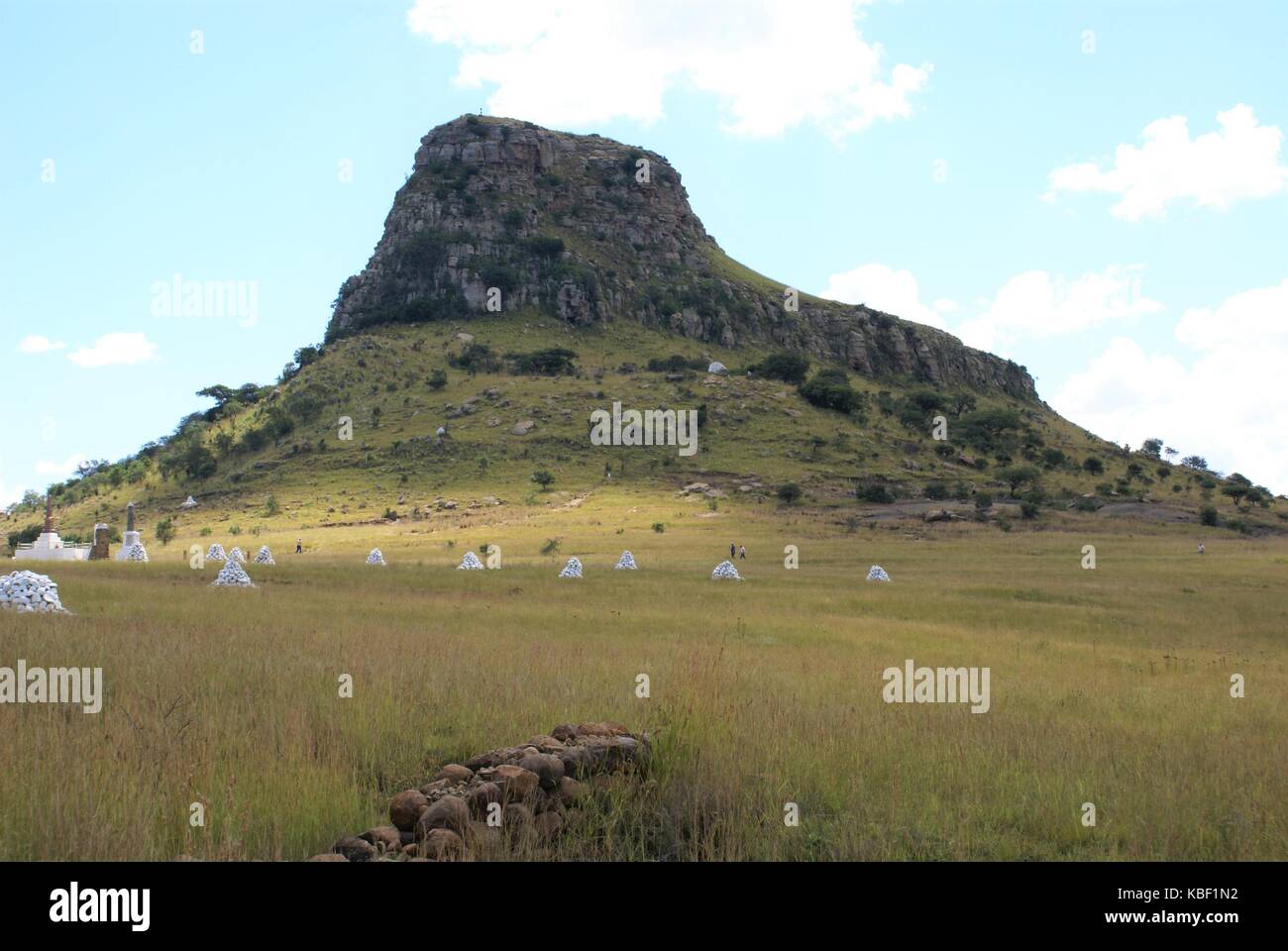Isandlwana / Isandhlwana battle field Stock Photo
