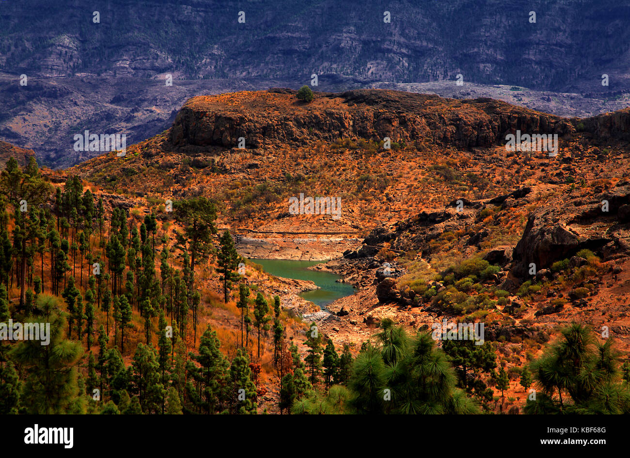 Embalse de la Cueva de las Ninas, Gran Canaria, Canary Islands, Spain Stock  Photo - Alamy