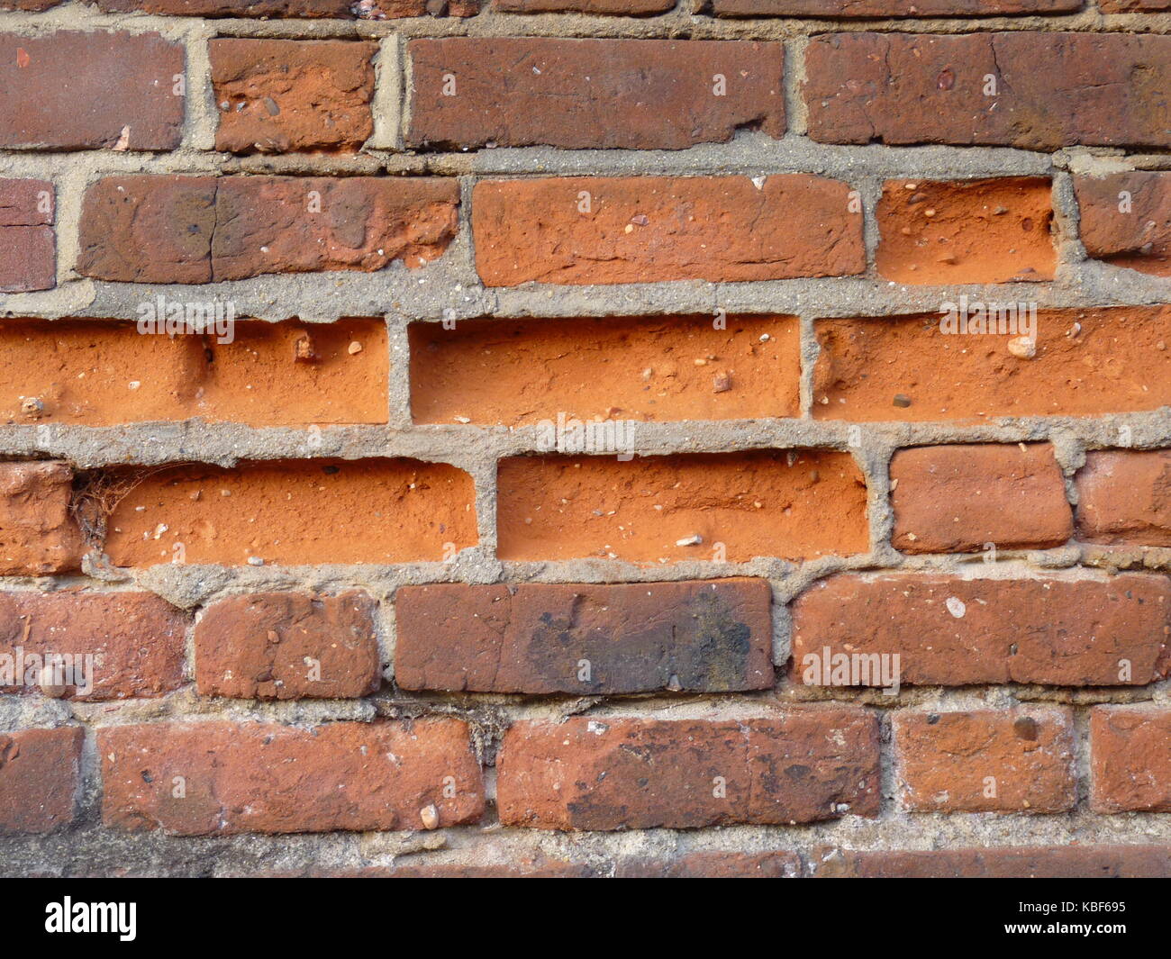 Environmental damage to Brick Walling Stock Photo Alamy