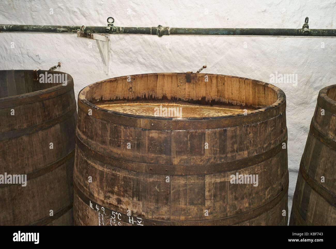 Pilsen, Czech Republic. 13th Sep, 2017. A traditional wooden fermenting