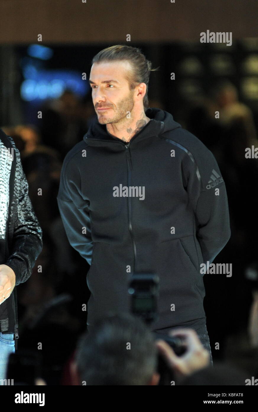 Milan, Italy. 29th Sep, 2017. David Beckham guest star at the Adidas store  The former English and national footballer DAVID BECKHAM comes to the  center of Milan as a guest of honor