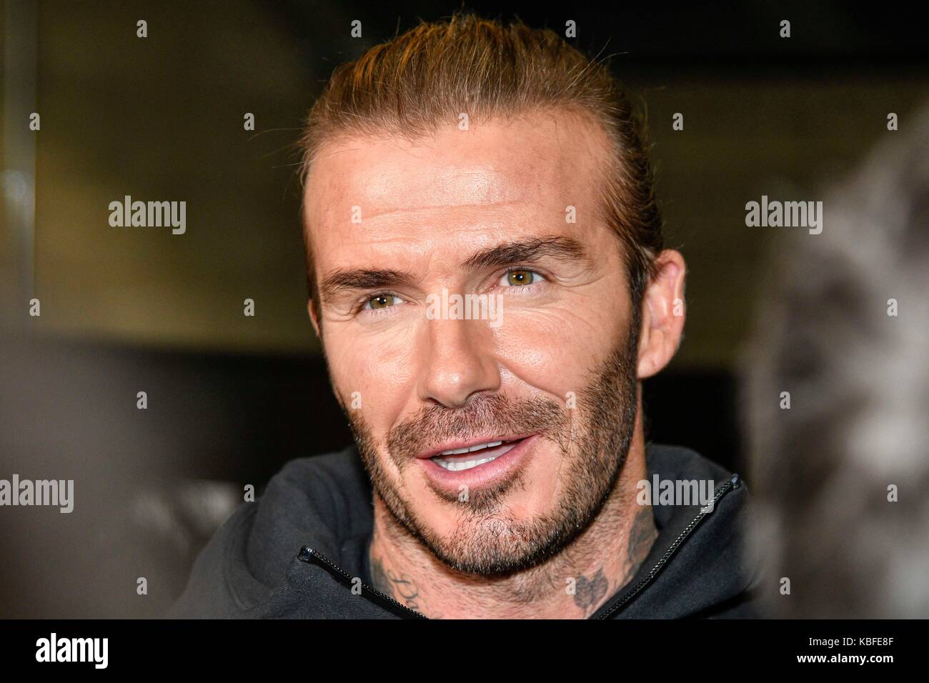 Milan, Italy. 25th Sep, 2017. Milan opening new Adidas Store in progress Vittorio Emanuele. Pictured Arrivals: David Beckam Credit: Independent Photo Agency/Alamy Live News Stock Photo