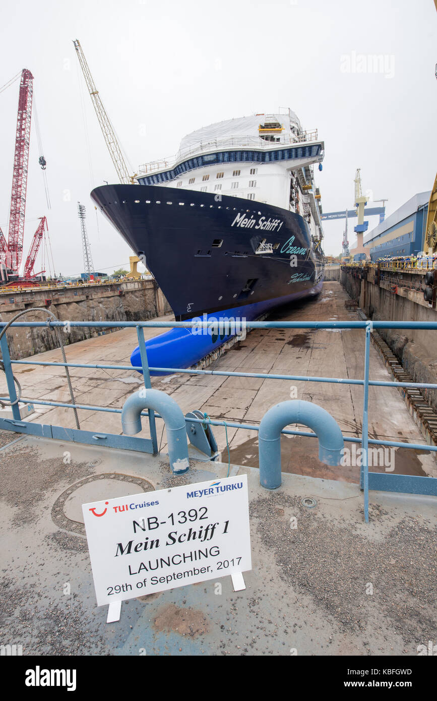 Turku Finland 29th September 2017 The Newest Vessel Of