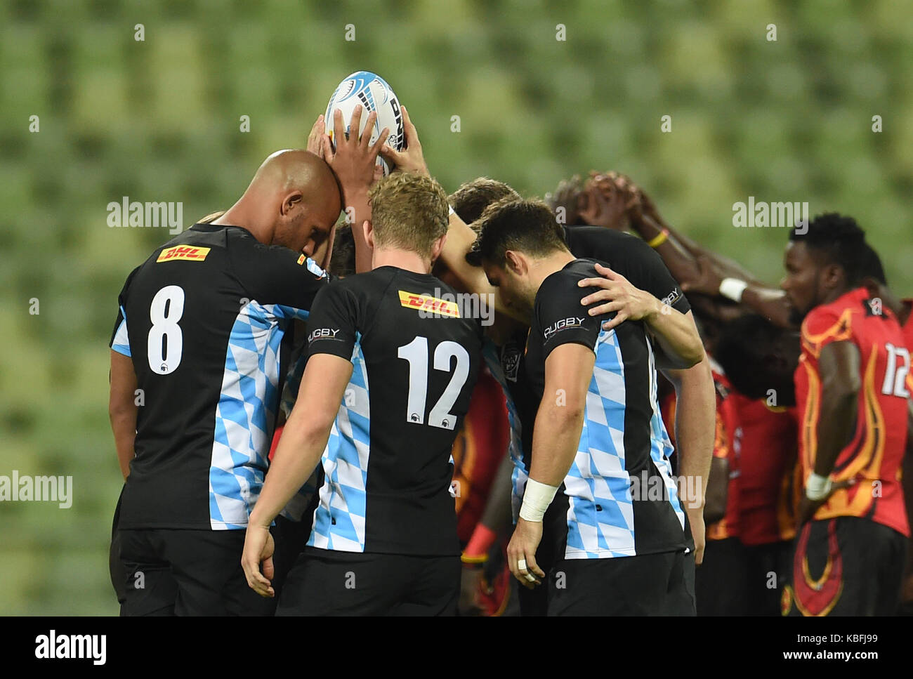 Munich, Germany. 29th Sep, 2017. The Germany players standing in a