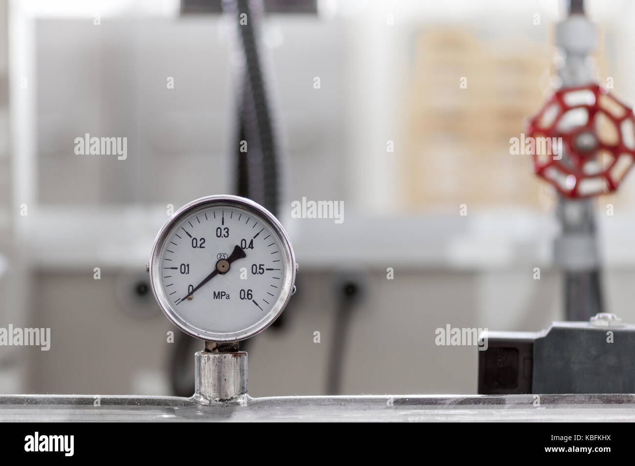 pressure sensor in manufacturing closeup Stock Photo Alamy