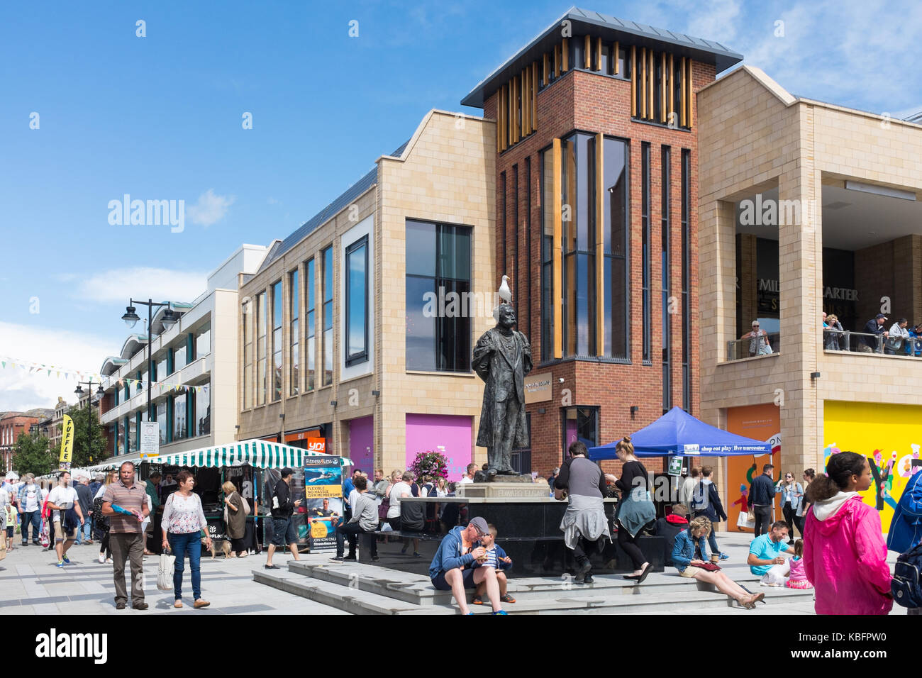 Worcester's new £20 million Cathedral Square development Stock Photo