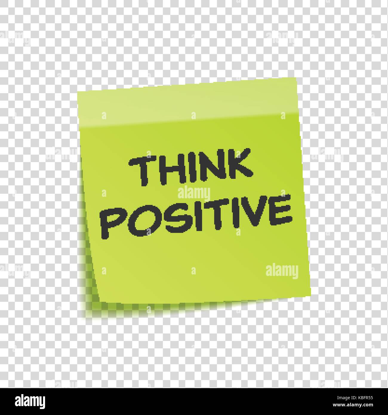 Sticky note with text and shadow isolated on transparent background set ...