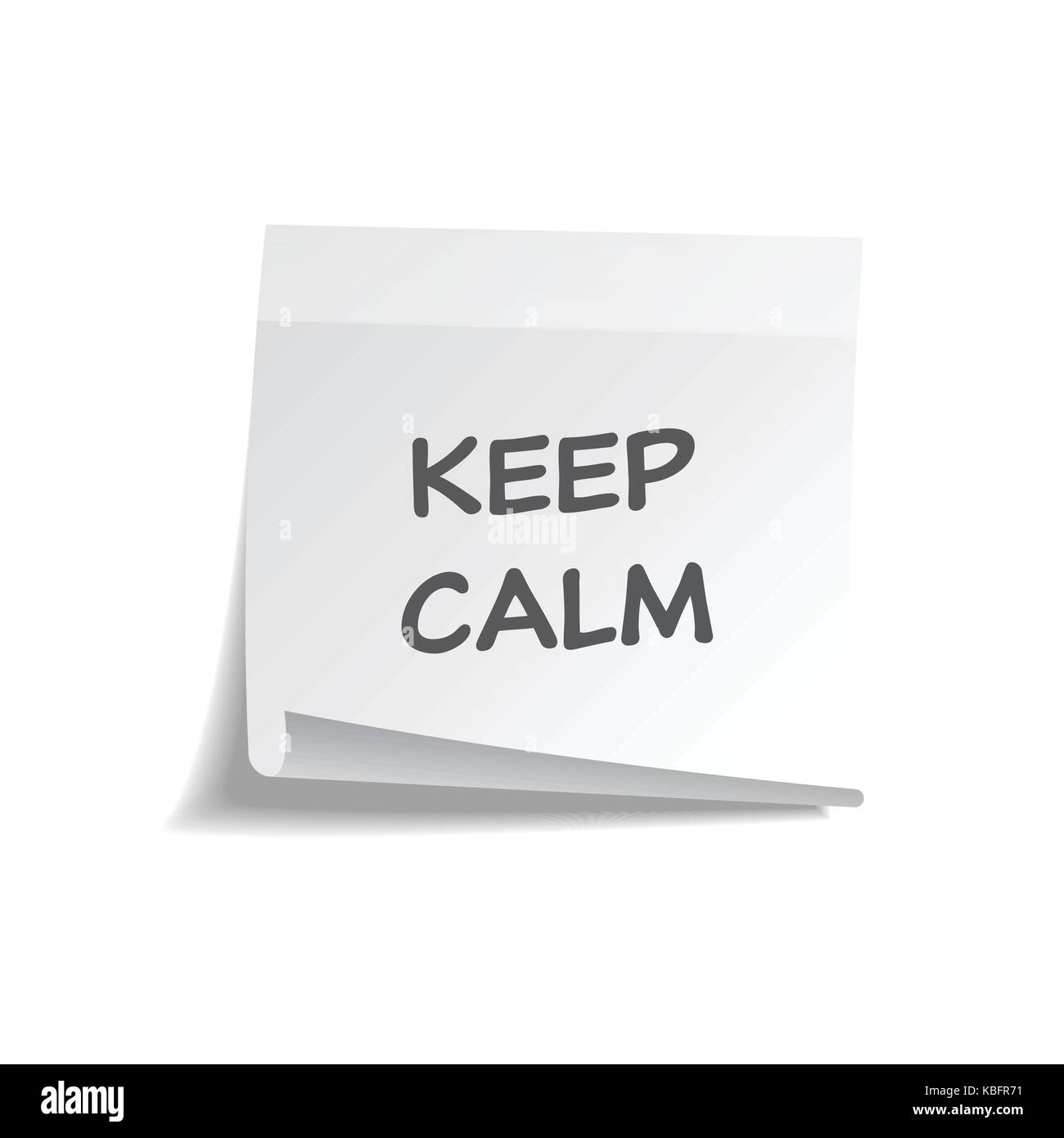 Sticky note with text and shadow isolated on transparent background set ...