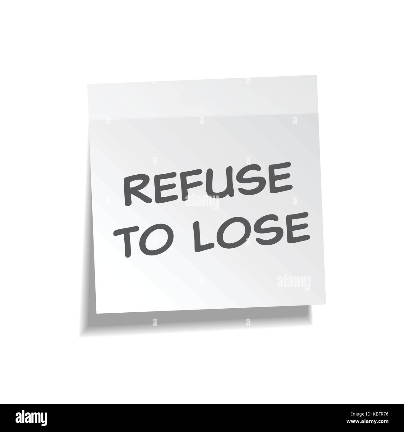 Sticky note with text and shadow isolated on transparent background set ...