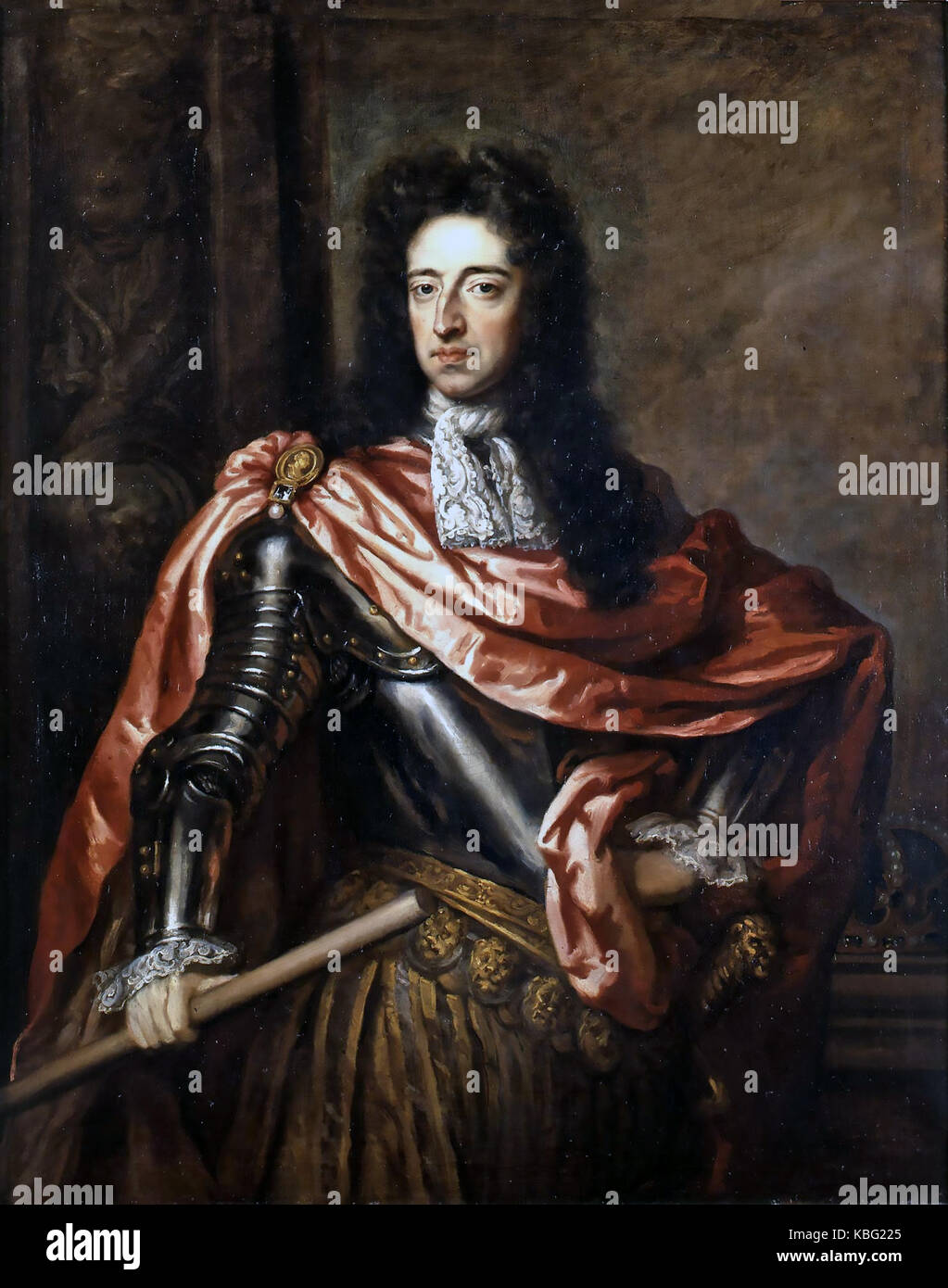 WILLIAM III OF ENGLAND (1650-1702) painted by Godfrey Kneller about 1685 Stock Photo