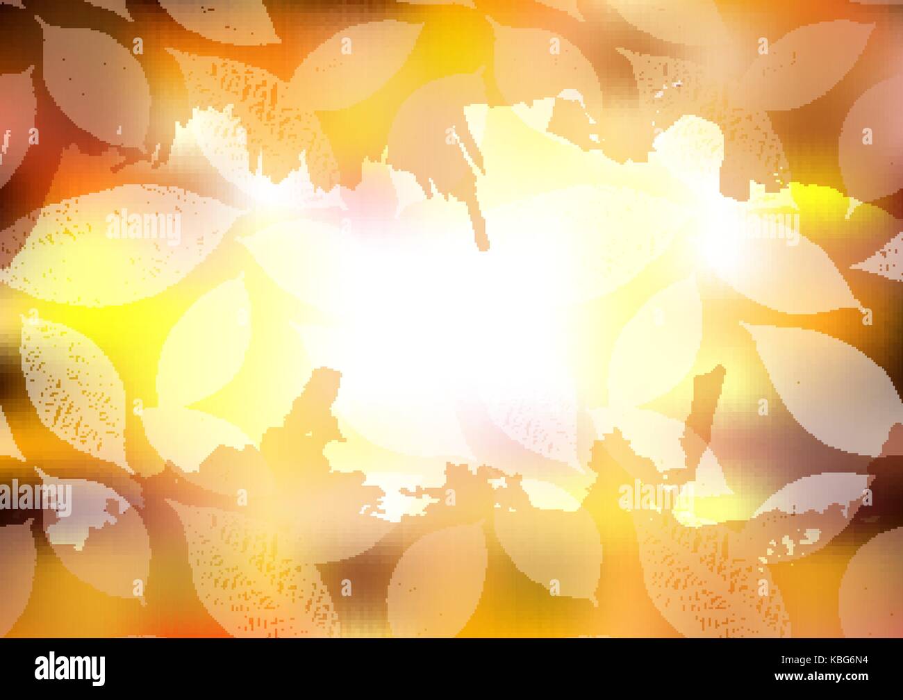 Vector autumn background with leaves and copy space Stock Vector Image ...