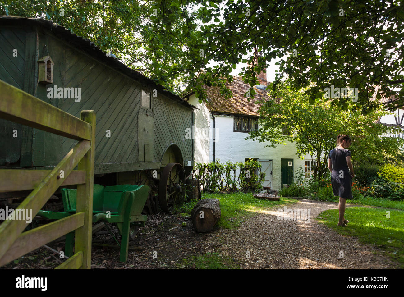 The rear of Manor Farm, Bursledon, Hampshire, England, which featured
