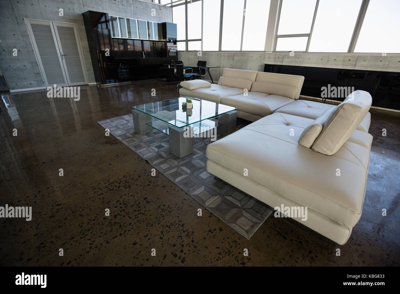 Modern furnitures at empty creative office Stock Photo Alamy