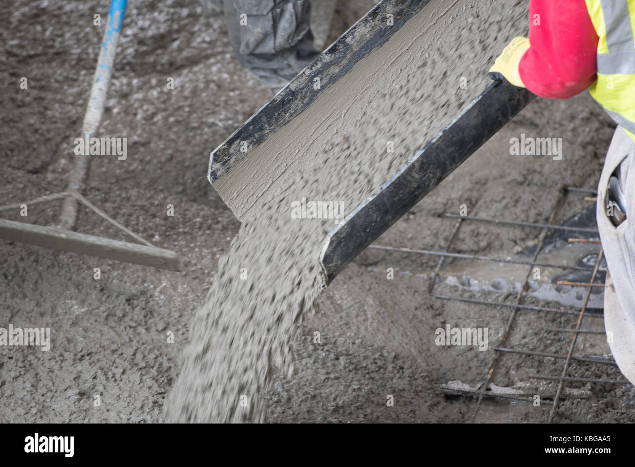 Delivery of fresh concrete Stock Photo Alamy
