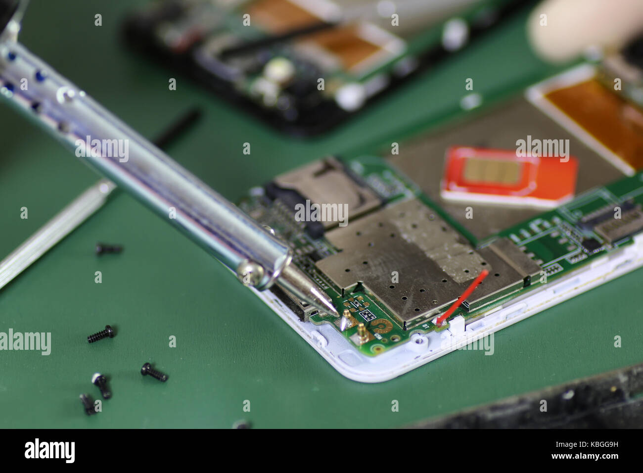 phone repair chip Stock Photo Alamy