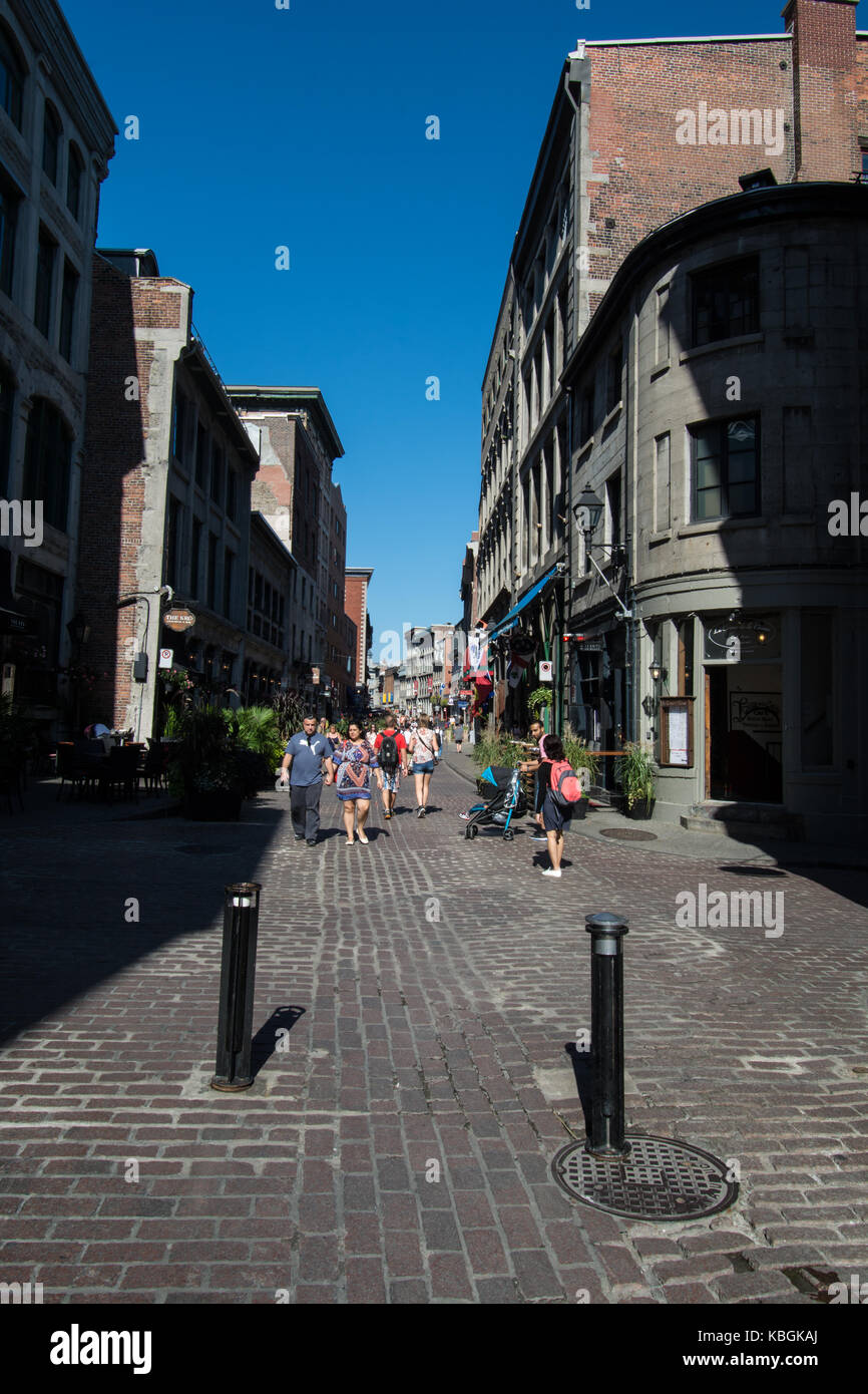 Street in Montreal Canada Stock Photo - Alamy