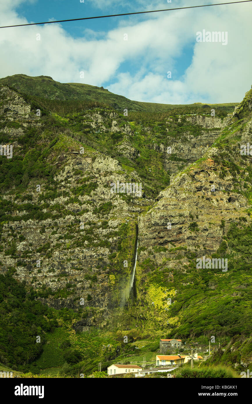 Azores islands belong to Portugal, from inside a crater that started to