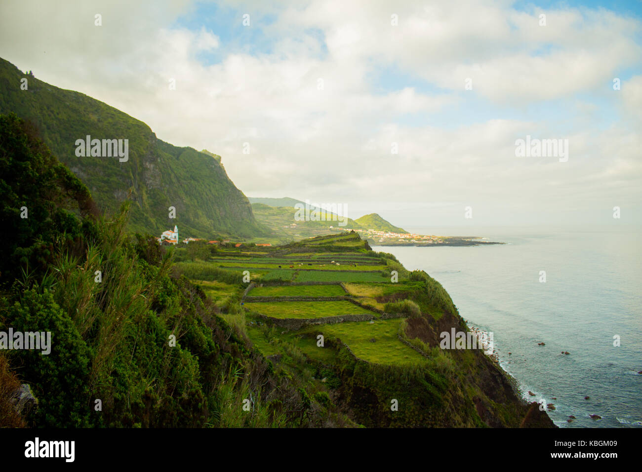 Azores islands belong to Portugal, from inside a crater that started to