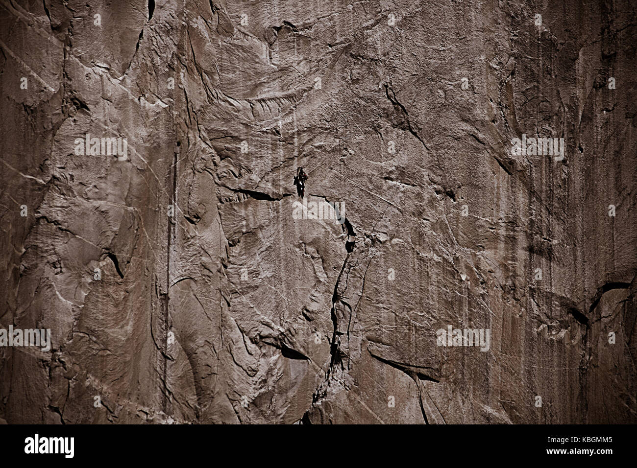 climbing up el capitan Stock Photo Alamy