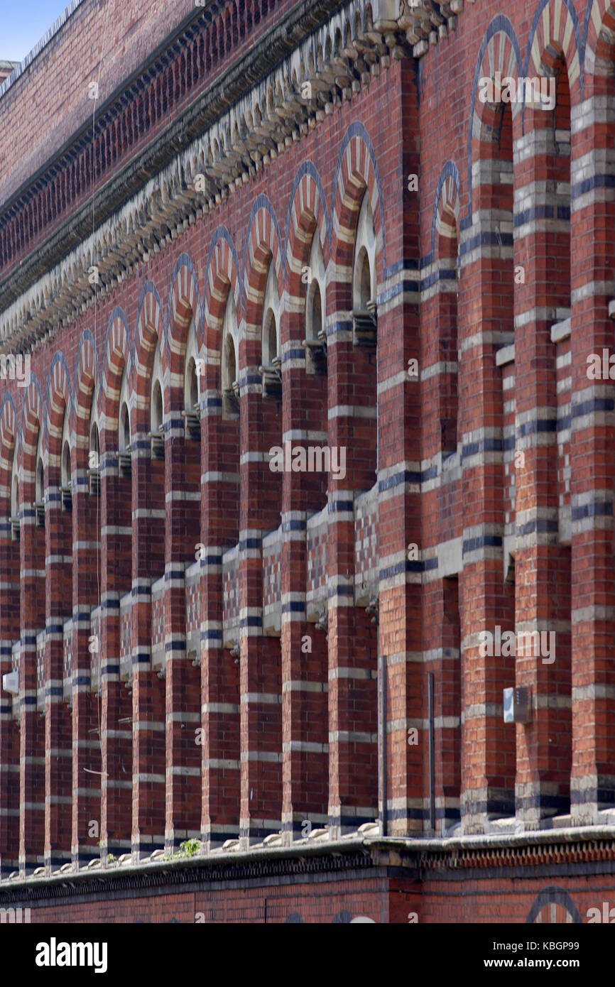 Colourful brickwork in Hockley, Birmingham. Stock Photo