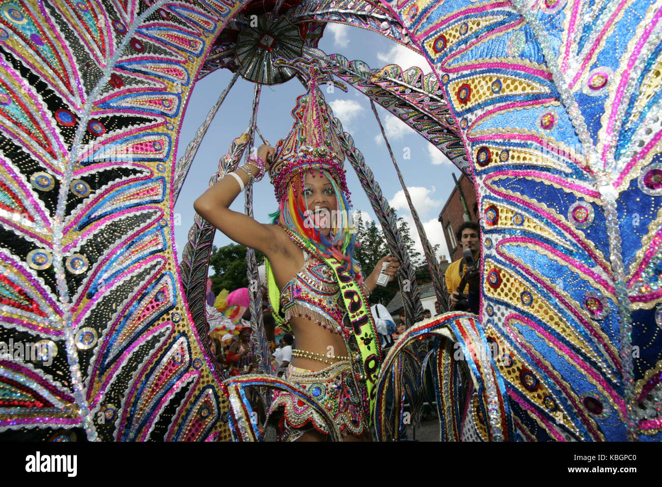 Birmingham Carnival Queen Shantel Ogarro, 7th Aug 2005 Stock Photo