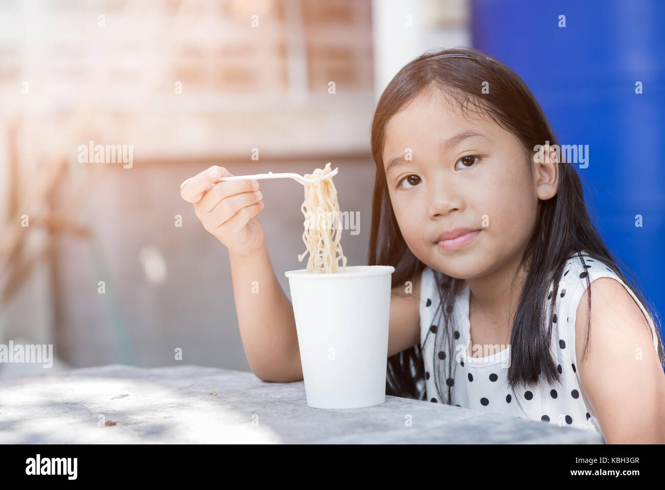 Chinese Kid Eating Noodles High Resolution Stock Photography and Images ...
