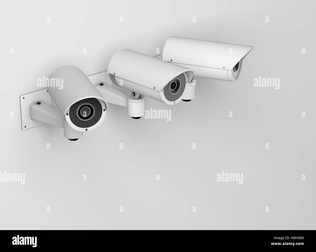 Surveillance CCTV security camera. 3D rendering Stock Photo - Alamy