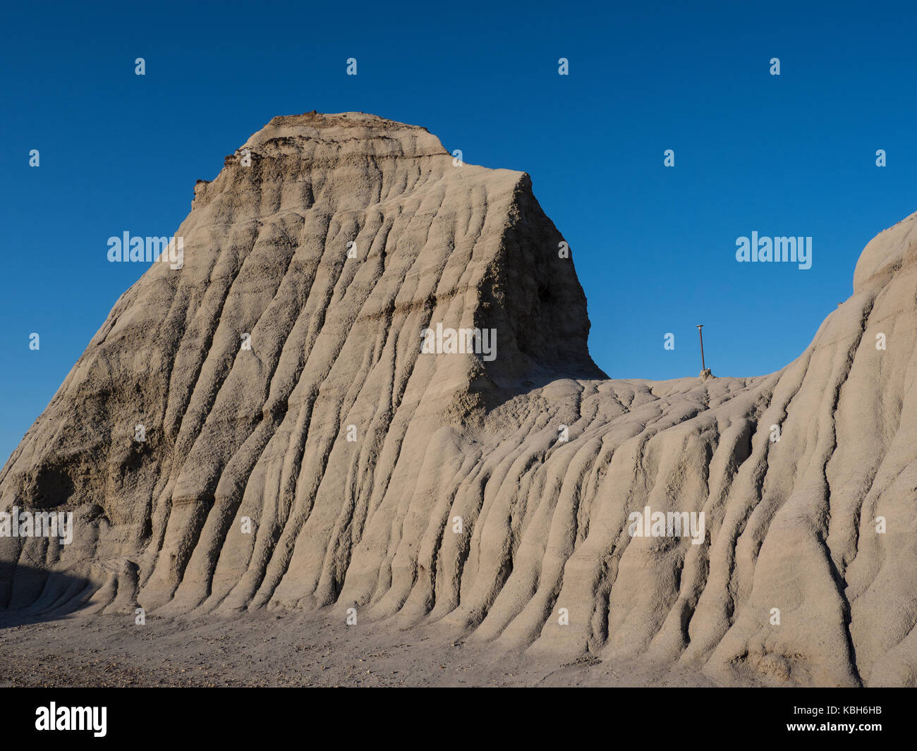 Mounds and rills, Dinosaur Provincial Park, Alberta, Canada. Stock Photo