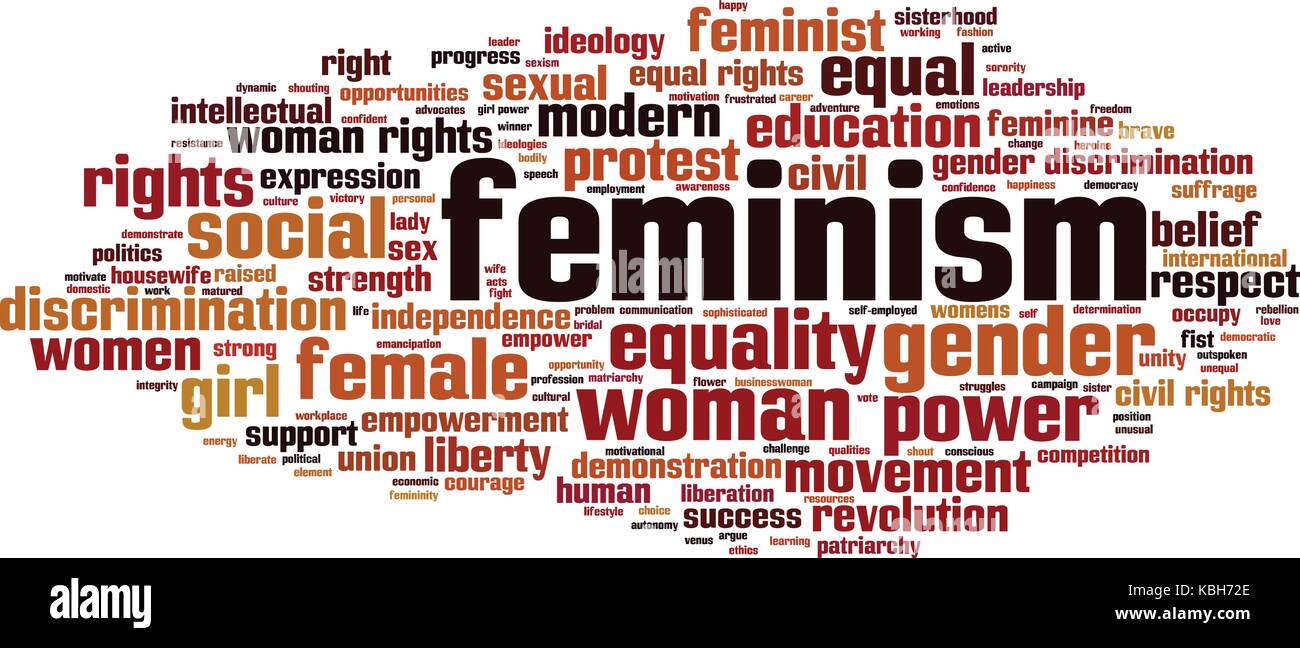 Feminism Word Cloud Concept. Vector Illustration Stock Vector Image ...