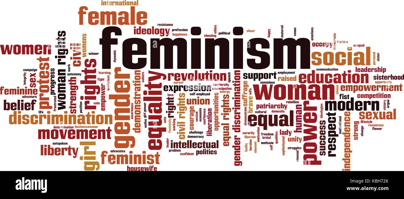 Feminism Word Cloud Concept Vector Illustration Stock Vector Image