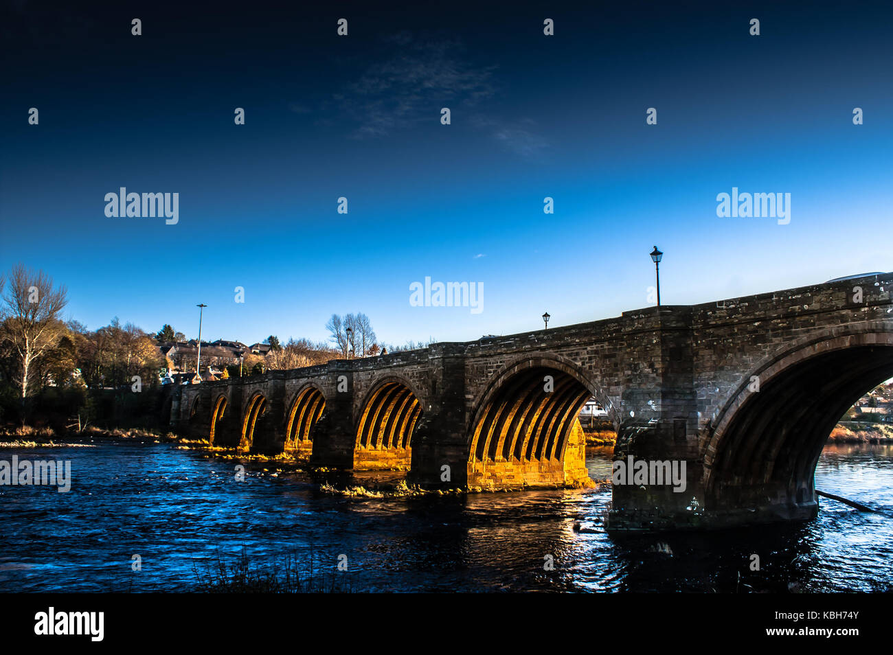 Bridge over the river Dee in Aberdeen Stock Photo