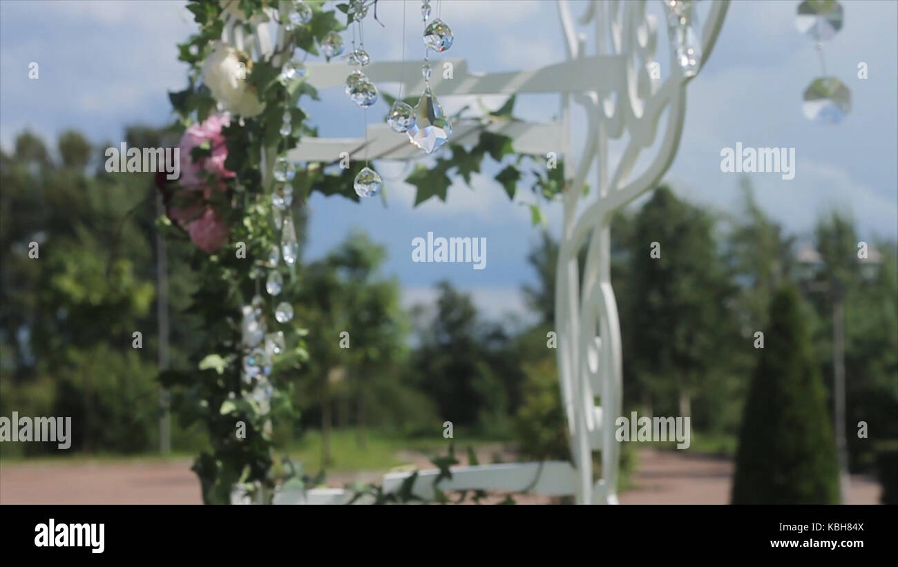 Part Of The Festive Decor Floral Arrangement Detail Of A Wedding