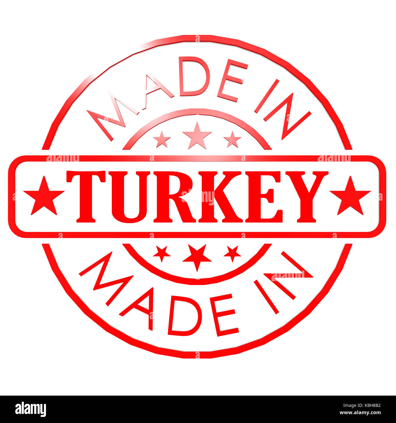 Made In Turkey Label Stock Photos