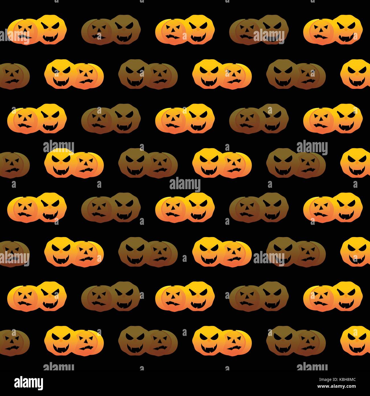 Halloween pumpkin pattern background, stock vector Stock Vector Image ...