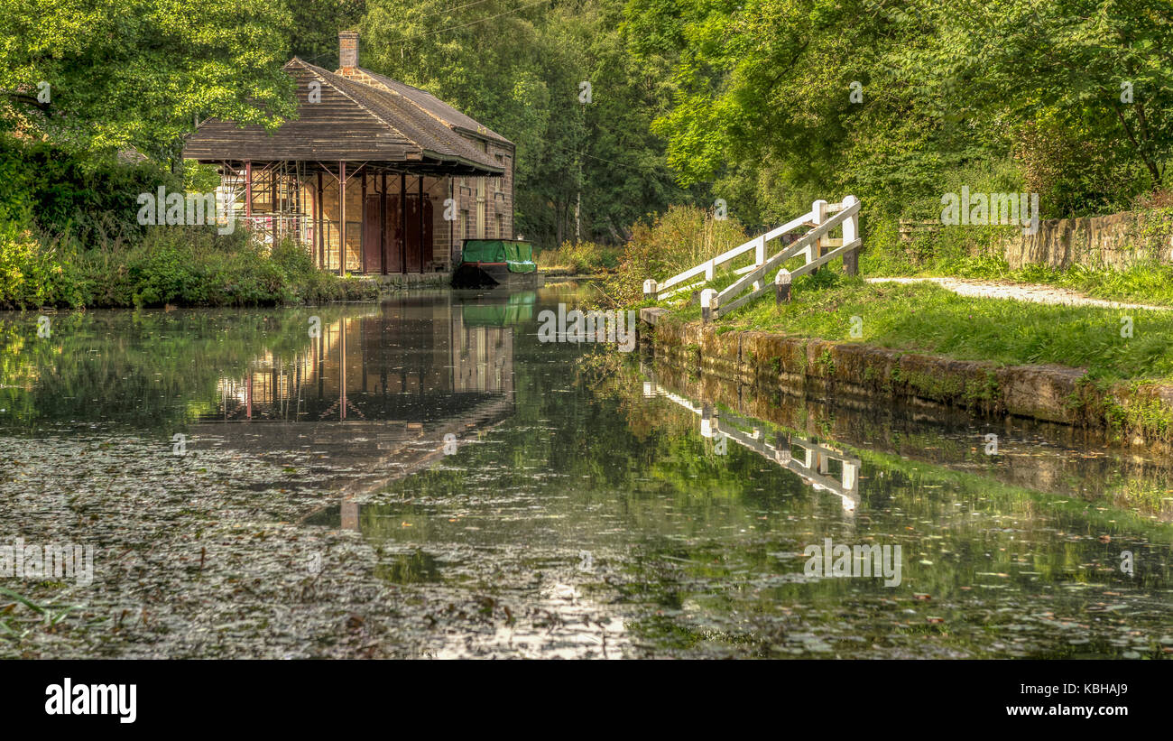 The Wharf Shed, High Peak Junction Stock Photo
