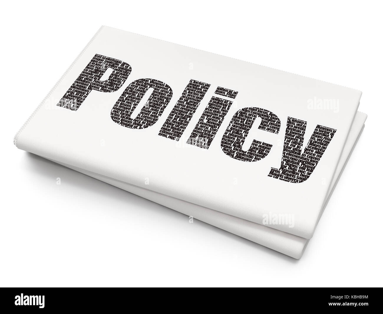 Insurance concept Policy on Blank Newspaper background Stock Photo Alamy
