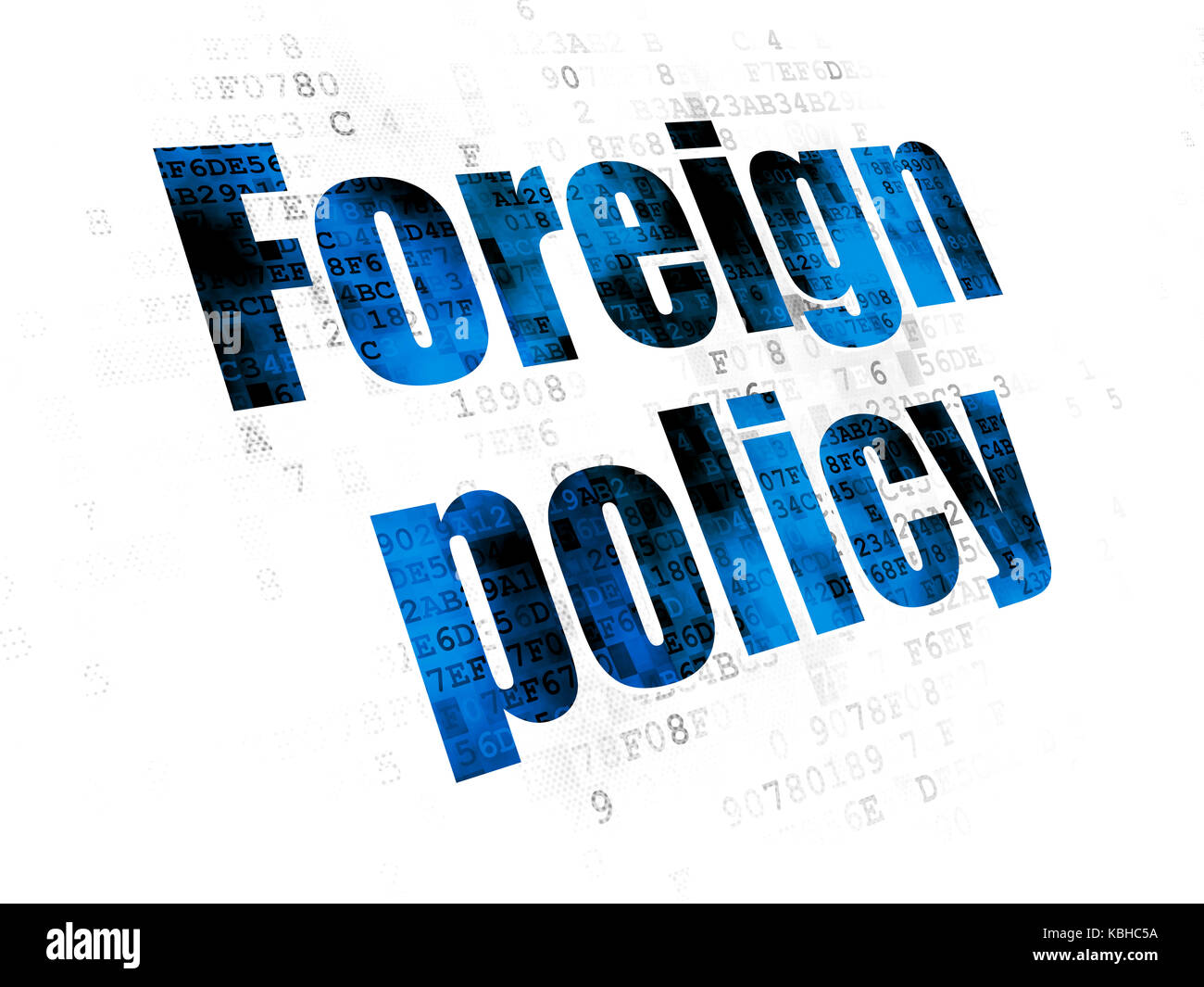 Politics concept Foreign Policy on Digital background Stock Photo Alamy