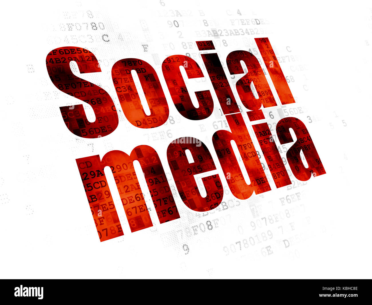 Social media concept: Social Media on Digital background Stock Photo